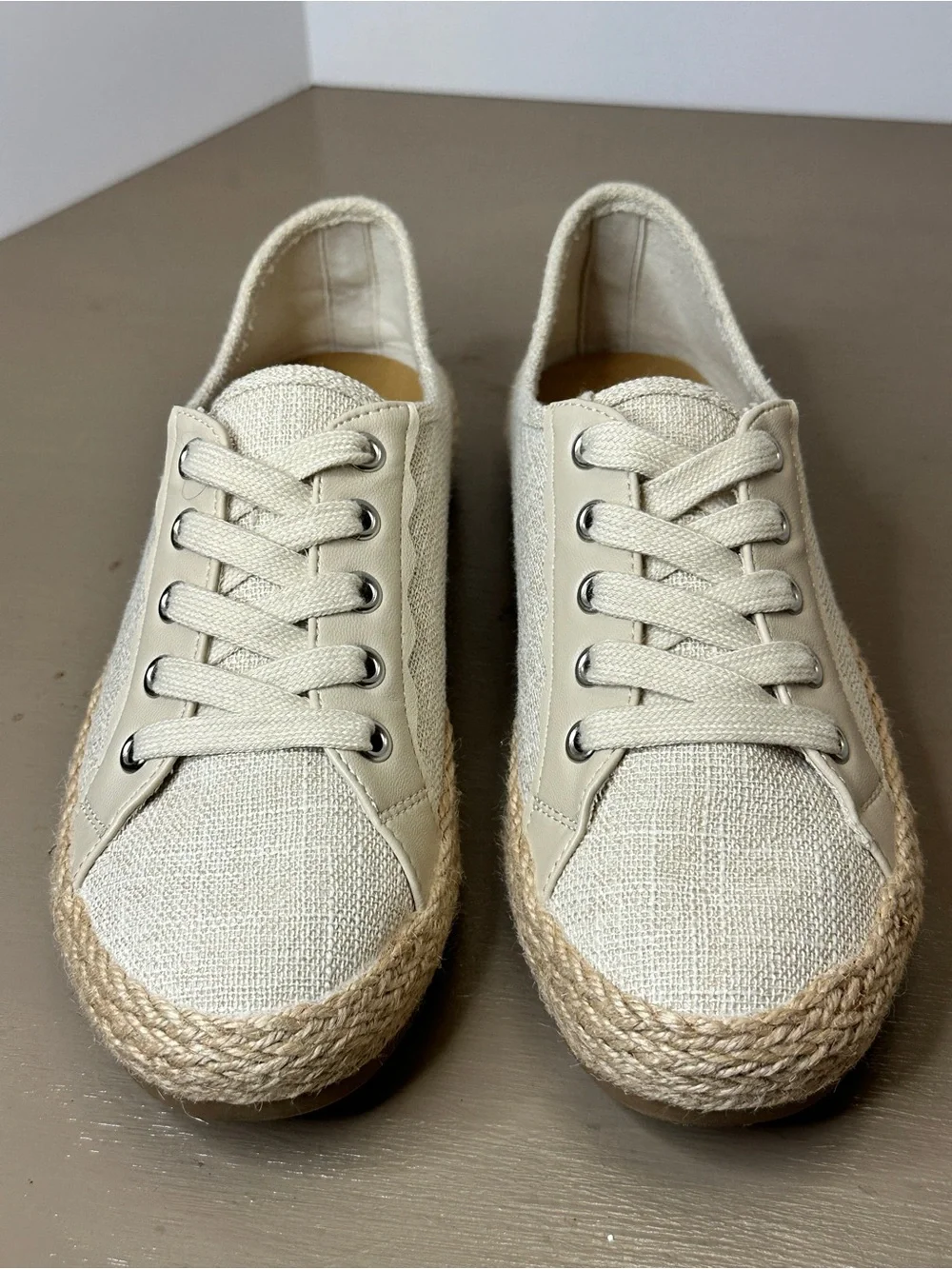 Tommy Bahama Gala Linen Espadrille Sneakers Beige Size 7M